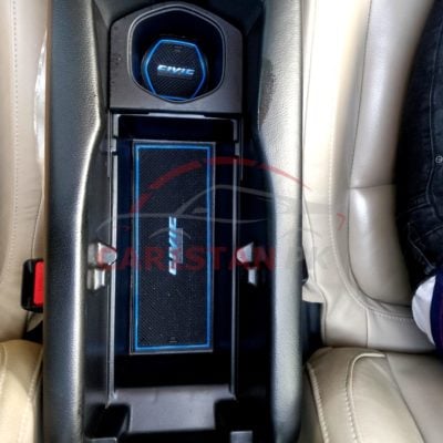 Honda Civic Non Slip Interior Protection Mats Blue 2016-21