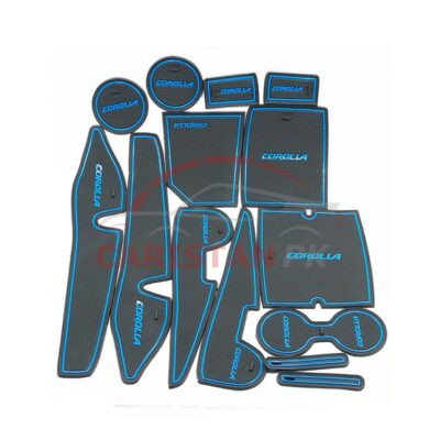 Toyota Corolla PVC Non-Slip Interior Protection Mats Blue 2014-25