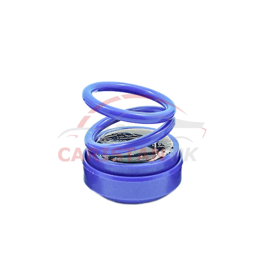 Spiral Double Ring Rotating Solar Fragrance Blue