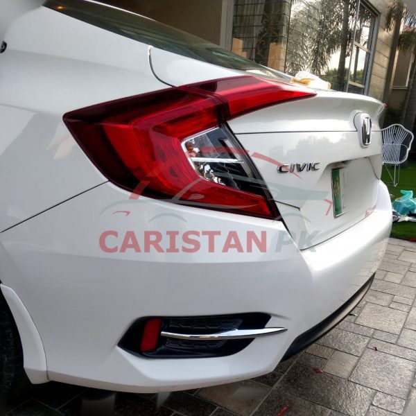 Honda Civic Rear Half Chrome Reflector Trim 2016-21 2