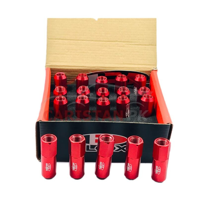 Blox Spike Wheel Lug Nuts Red Blox Spike Wheel Lug Nuts Red
