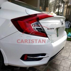 Honda Civic Rear Half Chrome Reflector Trim 2016-21 2
