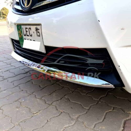 Toyota Corolla Front & Rear Bumper Lower Chrome Trim 2014-16 2