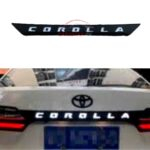 Toyota Corolla LED Trunk Garnish Black With White LED 2014-26