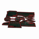 Toyota Corolla PVC Non Slip Interior Protection Mats Red 2011-13 Model Toyota Corolla PVC Non Slip Interior Protection Mats Red 2011-13 Model