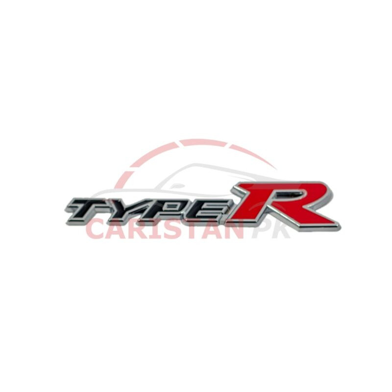 Type R Car Emblem Black & Red Type R Car Emblem Black & Red