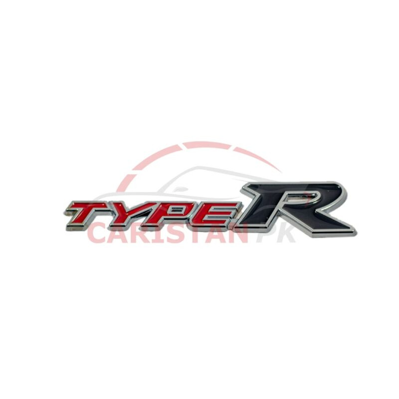 Type R Car Emblem Red & Black Type R Car Emblem Red & Black