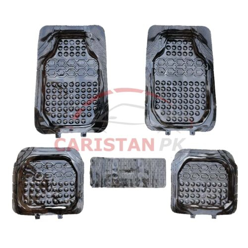 Universal Premium Smoked Silicone Car Floor Mats 5 Piece