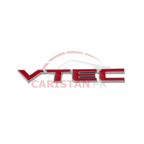 VTEC Car Emblem Red