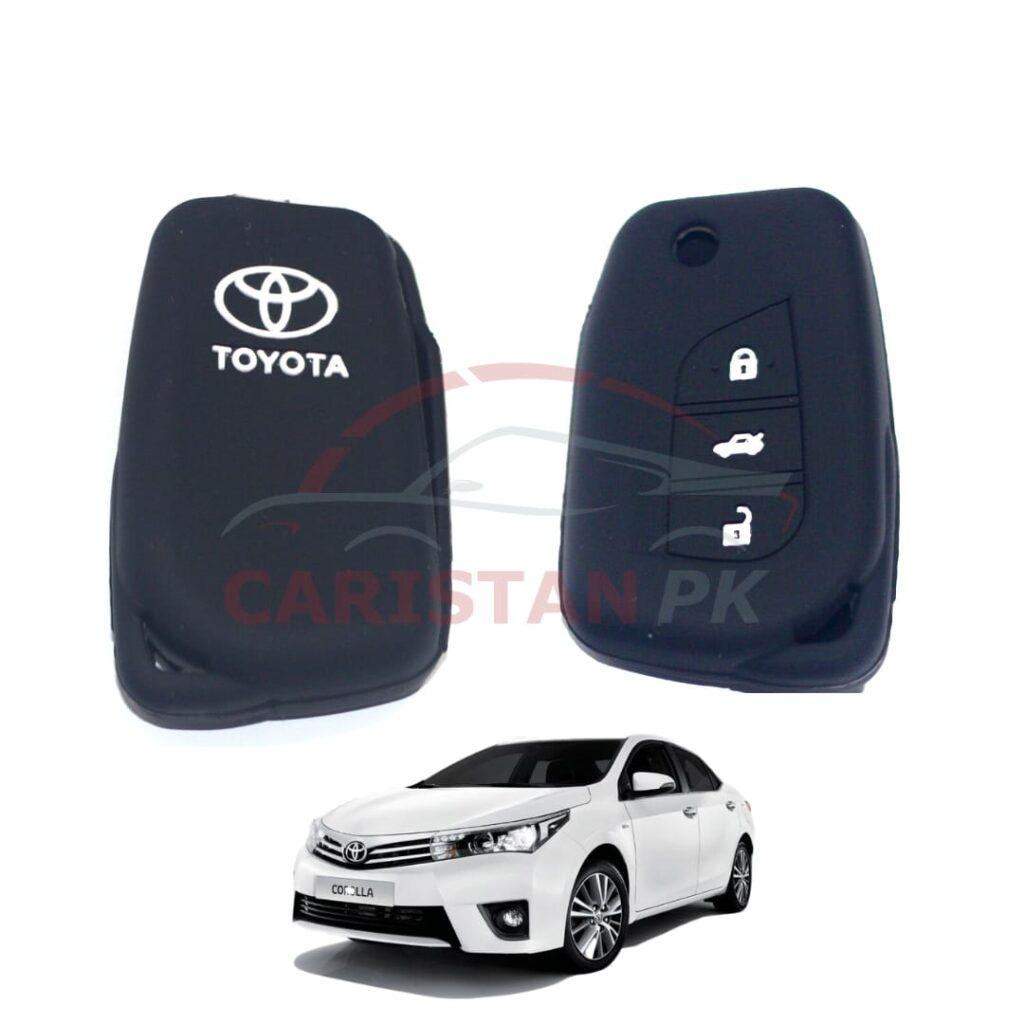 Toyota Corolla Silicone PVC Key Cover Jack Knife Key 2014-24