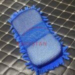 Car Cleaning Microfiber Wash Mitt Blue 3