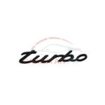 Turbo Car Emblem Black