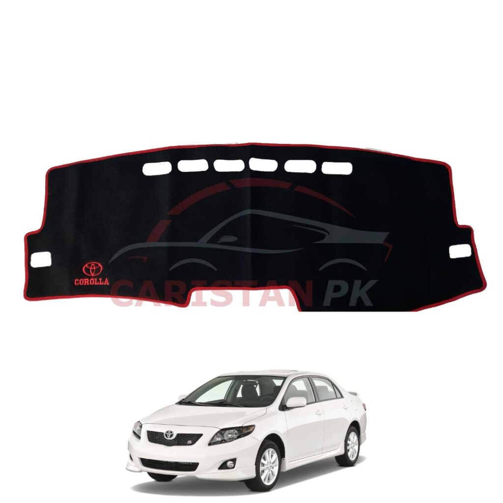 Toyota Corolla Dashboard Carpet With Red Lining 2009-10 Model