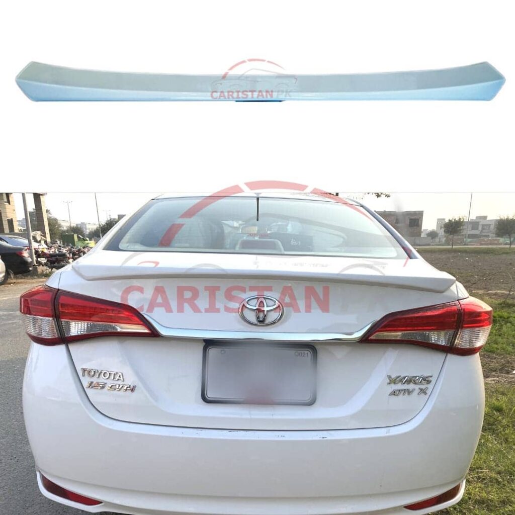 Unpainted Toyota Yaris Trunk Spoiler Without LED