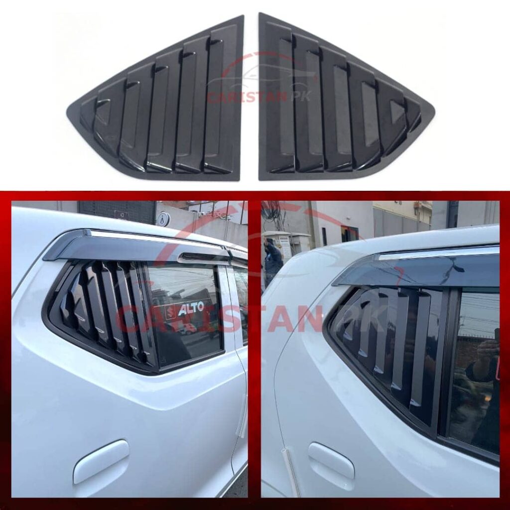 Suzuki Alto Window Quarter Glass Evo Louver Cover Vent Set 2017-24