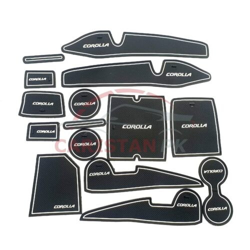Toyota Corolla PVC Non-Slip Interior Protection Mats White 2014-24 Model
