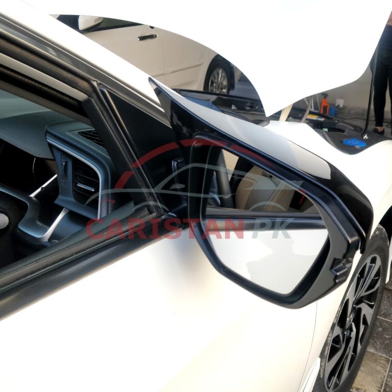 Honda Civic Batman Style Side Mirror Cover Black 2016-21 3