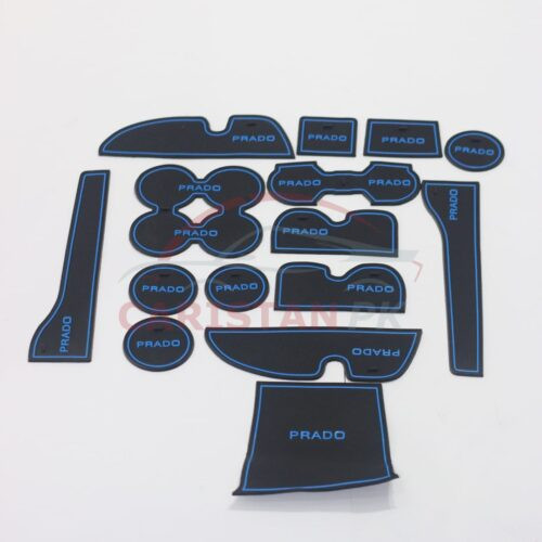 Toyota Prado Non Slip Interior Protection Mats Blue 2010-21 1