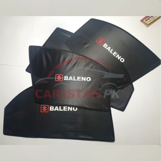 Suzuki Baleno Sunshades With Logo 1