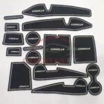 Toyota Corolla PVC Non-Slip Interior Protection Mats White 2014-24 Model 1