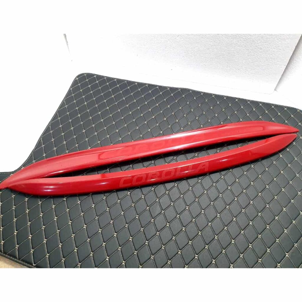 Toyota Corolla Bumper Lower Lip Red Moulding Set 2014-16 1