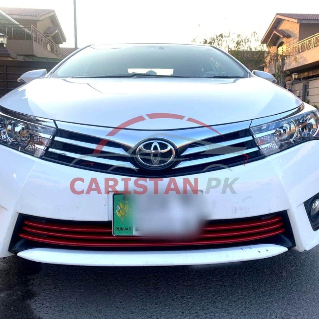 Toyota Corolla Lower Grille Red Trim 2014-16 2