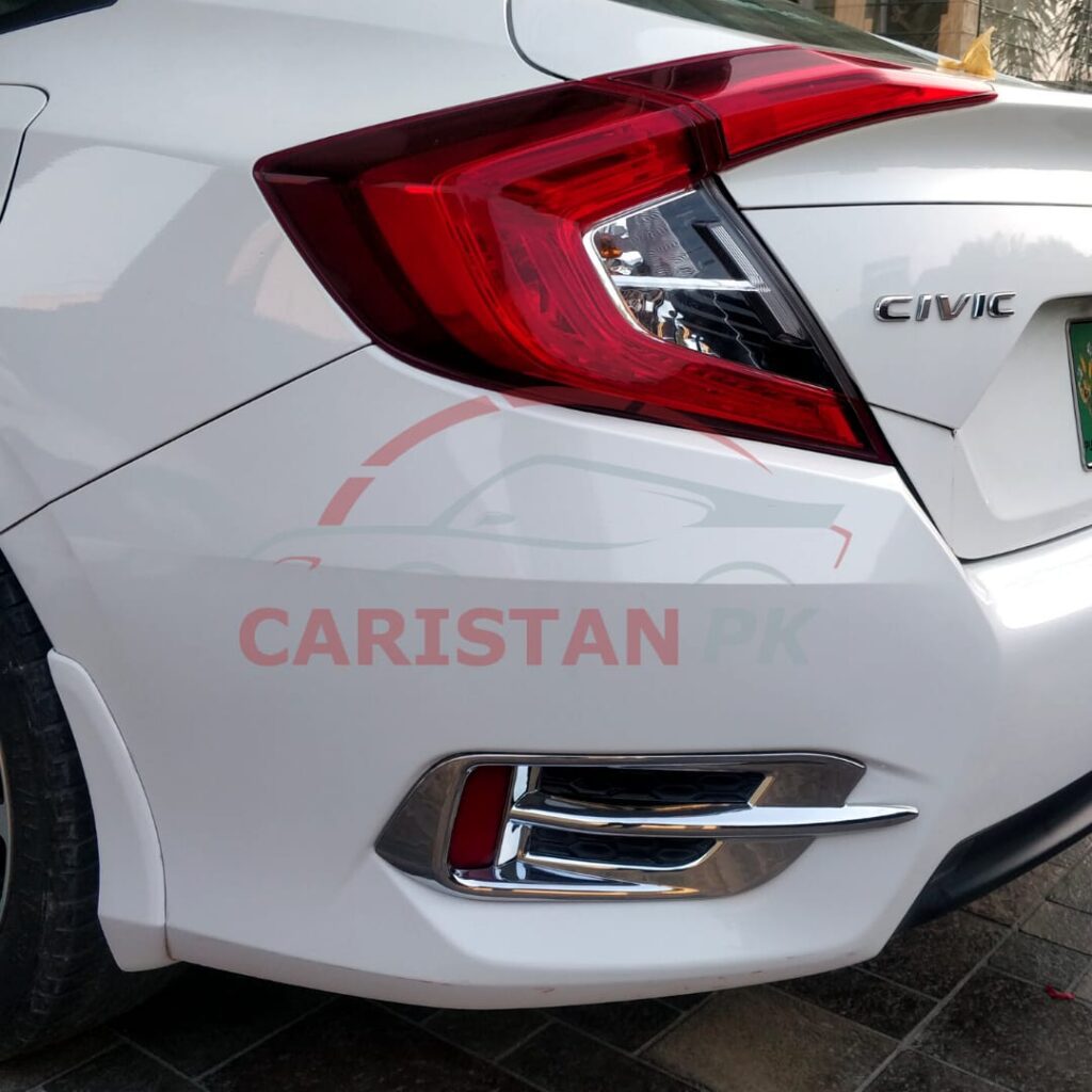 Honda Civic Chrome Reflector Light Cover 2016-21 2