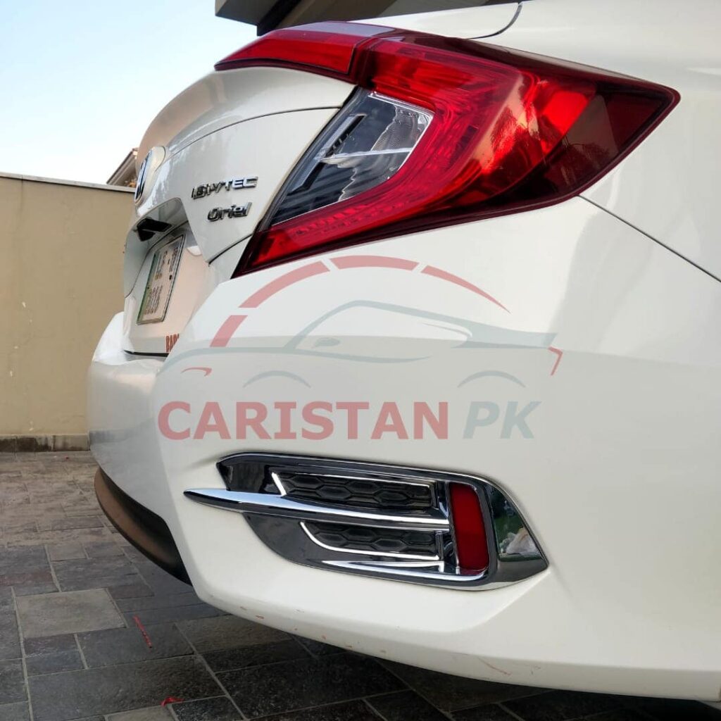 Honda Civic Chrome Reflector Light Cover 2016-21 3