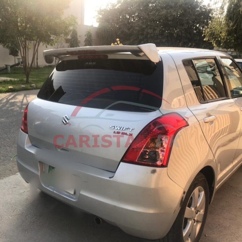 Unpainted Universal Roof Spoiler With Brake Light For Small Hatchbacks 1