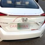 Unpainted ABS Plastic Honda Civic Trunk Spoiler With LED Light 2016-21 3