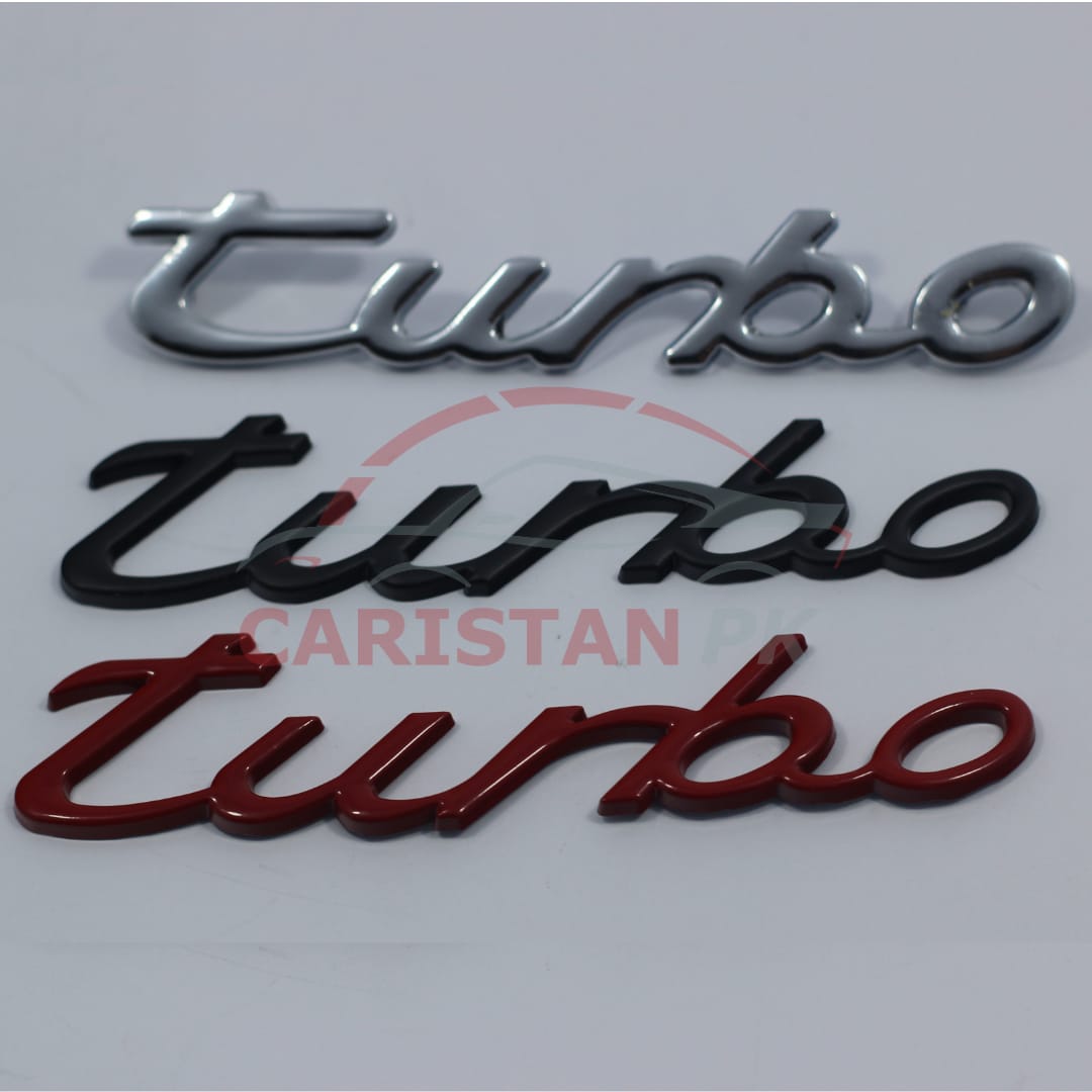Turbo Car Emblem Chrome