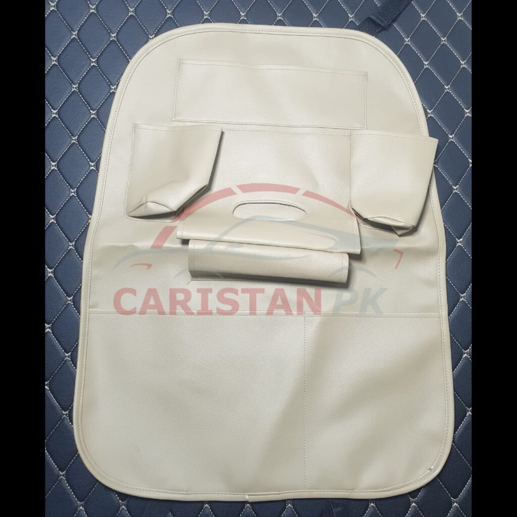 Car Back Seat Organizer Beige Premium Quality 1