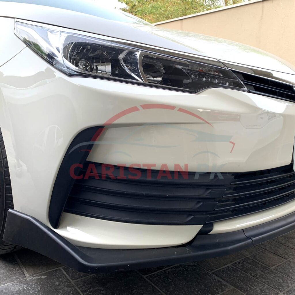 Toyota Corolla Front Bumper Splitter Matt Black 2017-21 1