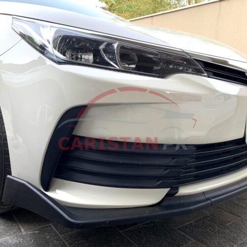 Toyota Corolla Front Bumper Splitter Matt Black 2017-21 1