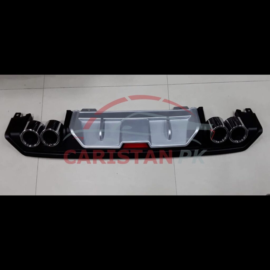 Honda Civic Bumper Diffuser Silver 2016-21 Model 1