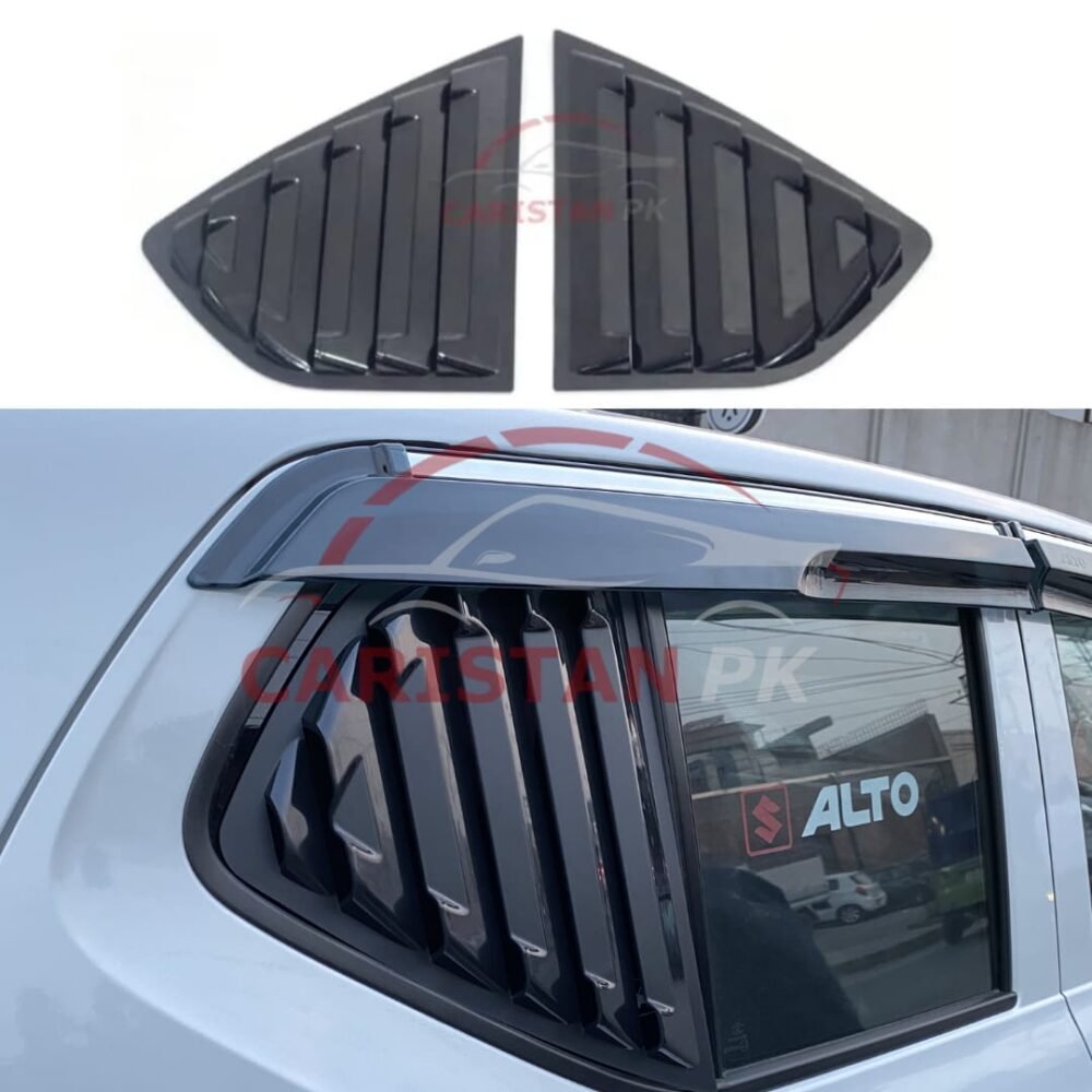 Suzuki Alto Window Quarter Glass Evo Louver Cover Vent Set 2017-26