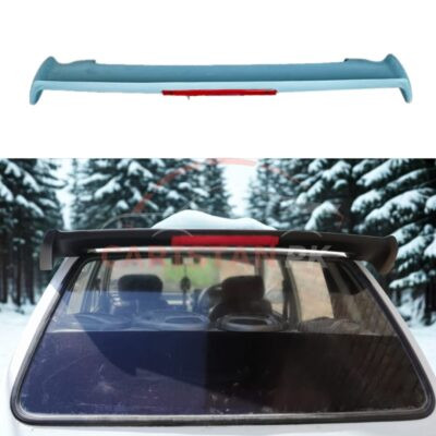 Unpainted Universal Roof Spoiler With Brake Light For Small Hatchbacks