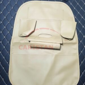Car Back Seat Organizer Beige Premium Quality 2