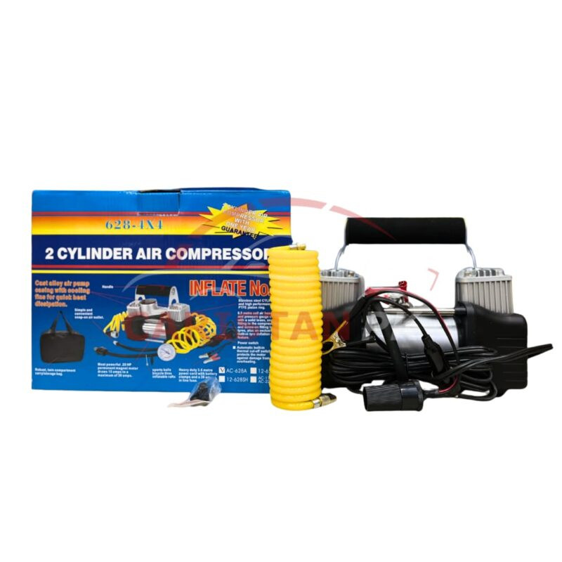 Dual Cylinder Car Air Compressor Pump