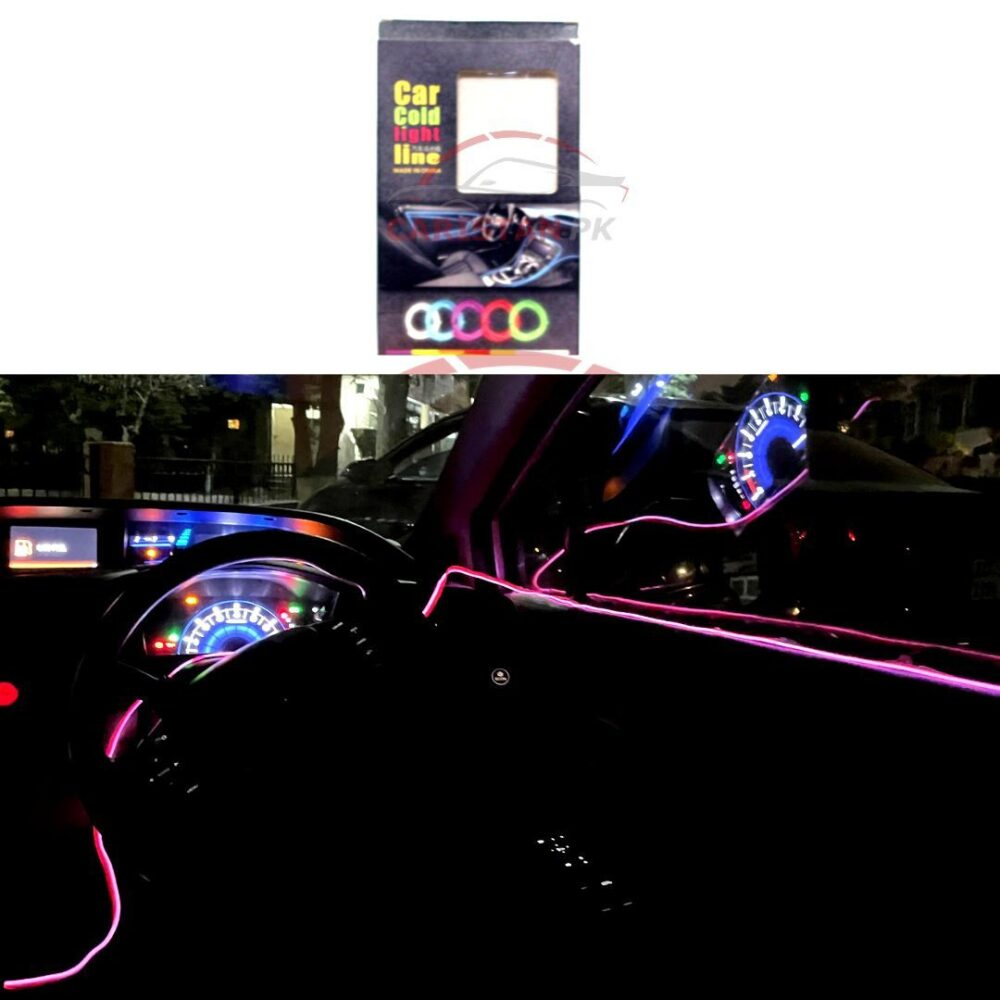 Flexible EL Glow Wire Interior Light Decoration Pink Flexible EL Glow Wire Interior Light Decoration Pink