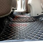 Honda City 7D Floor Mats Black With Beige Stitch 2009-21 3
