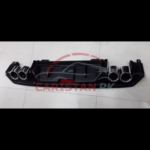 Honda Civic Bumper Diffuser Black 2016-21 Model 1