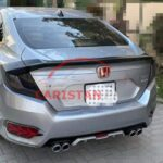 Honda Civic Bumper Diffuser Silver 2016-21 Model 4