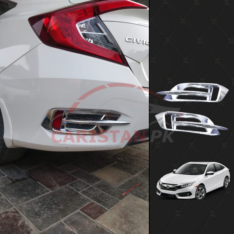 Honda Civic Chrome Reflector Light Cover 2016-21 Honda Civic Chrome Reflector Light Cover 2016-21