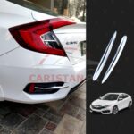 Honda Civic Rear Half Chrome Reflector Trim 2016-21 Honda Civic Rear Half Chrome Reflector Trim 2016-21