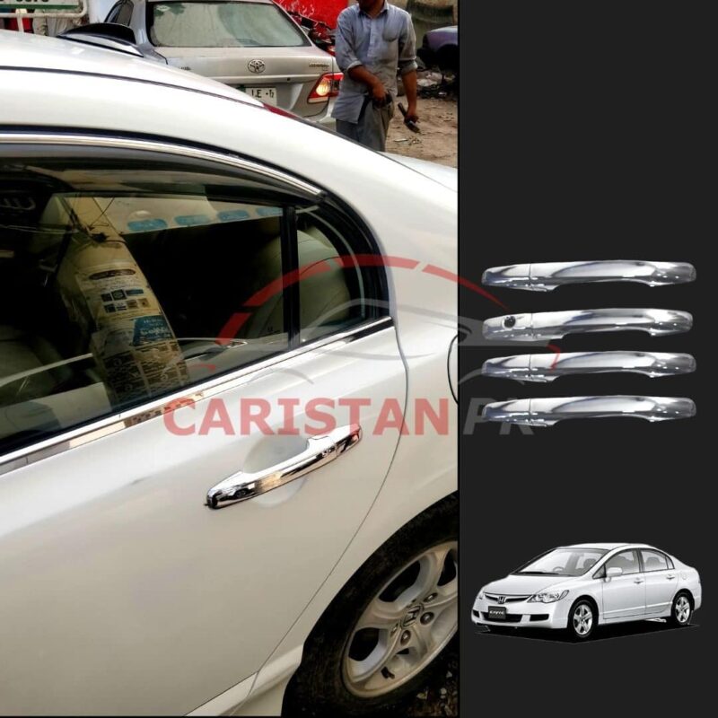 Honda Civic Reborn Chrome Door Handle Covers Honda Civic Reborn Chrome Door Handle Covers