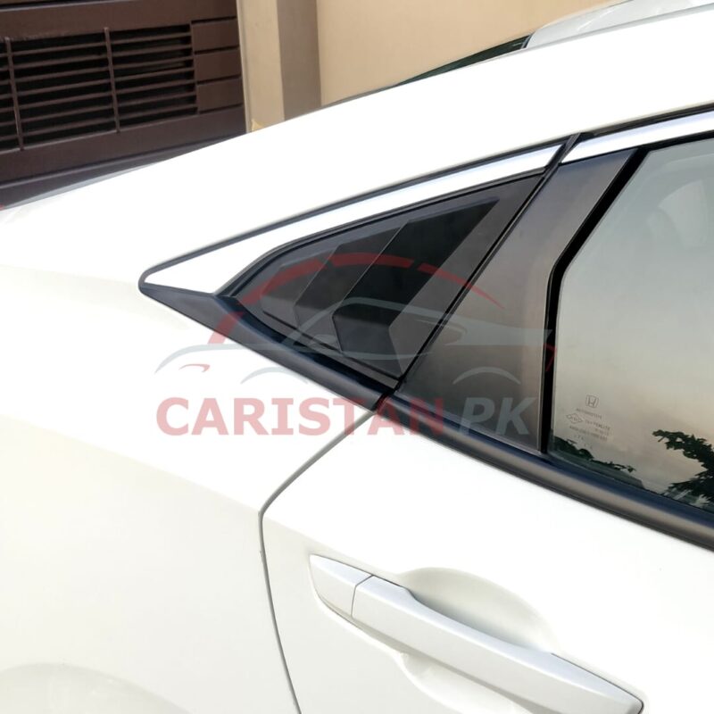 Honda Civic Window Quarter Glass Evo Cover Vent Set 2016-21 2