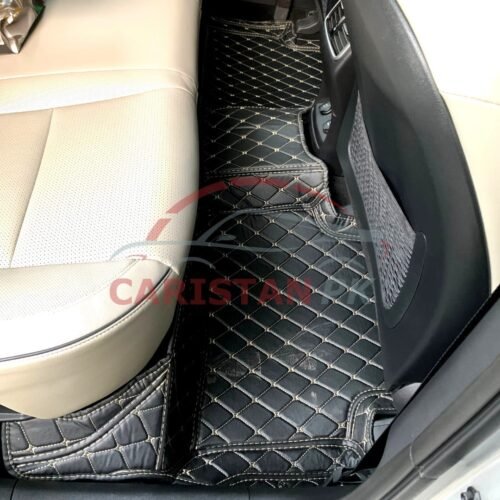 KIA Sportage 7D Floor Mats Black With Beige Stitch 3