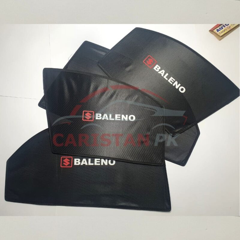 Suzuki Baleno Sunshades With Logo 1