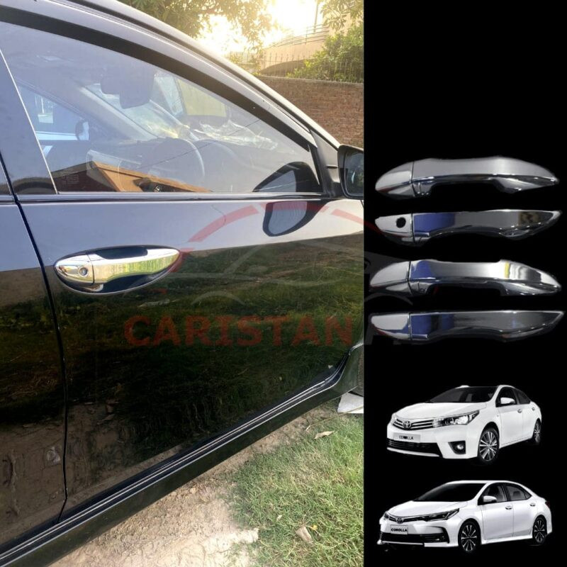 Toyota Corolla Chrome Door Handle Covers 2014-26 Toyota Corolla Chrome Door Handle Covers 2014-26